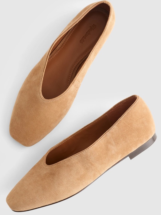 Madewell Shoes - NWOB MADEWELL Women’s The Mylie Ballet Flat in Tawny Khaki Suede Size 8 NX064